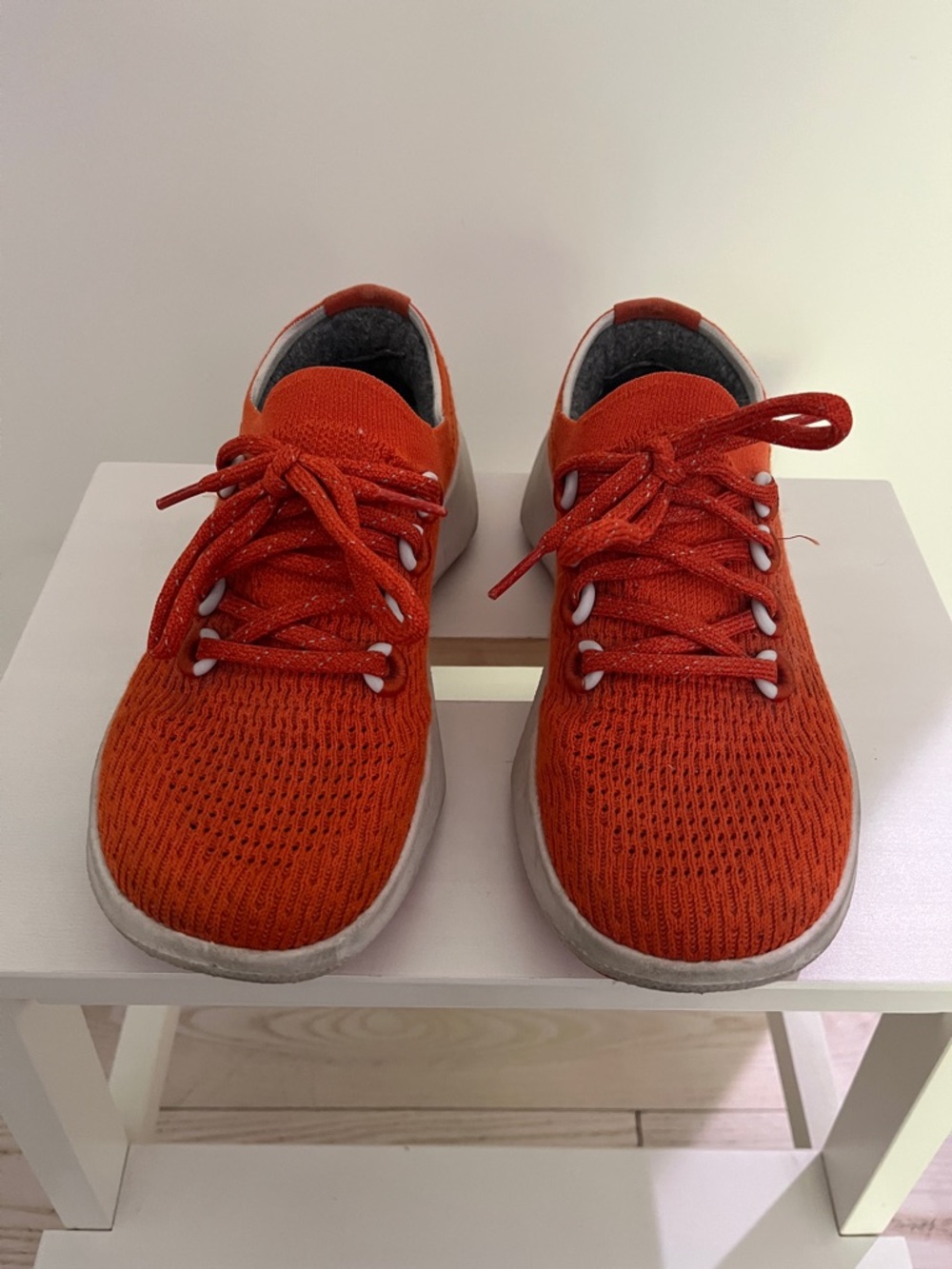 Allbirds Tree Dashers in fabulous orange